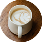 Café Espresso em xícara elegante